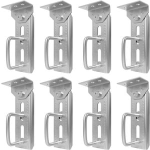 Boat Trailer Bunk Brackets, 8" 8 PCS Galvanized Swivel Top Bunk Bracket Kit with Hardware, Suitable for 1.5" x 3", 2" x 3", 3" x 3" Boat Trailer Crossmember by MCCKLE