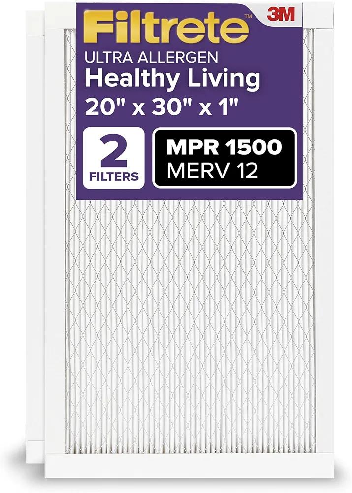 Filtrete™ Ultra Allergen Reduction Filter 1500 MPRE, 20 in x 30 in x 1 in