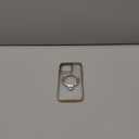 [Tri-Shield Protection] for iPhone 14 Pro Max Case with 360 Spin Stand Compatible with MagSafe [Magnetic CD Ring] [Screen & Camera Lens Protector] Shockproof Plating Never-Yellowing, Gold-6.7"