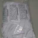 Yoquare White Spandex Table Skirt for Rectangle Tables (4Ft) | 1-Pack Stretch Pleated Tablecloth for 48" L x 24" W x 30" H Rectangular Tables | Suitable for Banquets, Trade Shows, Birthday