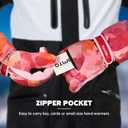 Ski Gloves for Men Women Kids - Waterproof Thermal Winter Snow Gloves, Touchscreen Compatible for Skiing, Snowboarding, Cold Weather, Parent-Child Outdoor Activities (Pink)