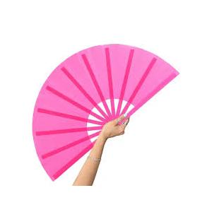 Blulu 4 Pcs Large Folding Fans Bulk with 4 Fan Sleeves, Chinese Kung Fu Hand Clack Rave Fans for Line Dancing, Festival, Party Decor and Performance(Classic Style,Rose Red,13 Inch)