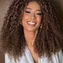 HUA 4/30 Curly Half Wigs for Black Women 18 Inch 3 In 1 Kinky Curly Half Wig 180 Density Wear and Go Wigs Protein Synthetic Hair Boast Human-Hair-Like Touch Beginner Friendly Headband Wig for Women