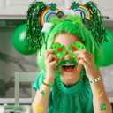 Winlyn Bulk St. Patrick's Day Novelty Jewelry Assortment St. Patrick's Day Party Favors Supplies Head Bopper Necklace Bracelet Glasses Tattoo Stickers Accessories for St. Patty's Day Irish Party Dcor (Green)