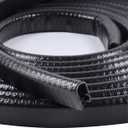 Edge Trim Black U-Channel Rubber Trim Edge with Metal 1/2" X 3/8" - Fit Gap 3/64" to1/4 Car Door Edge Sealing Strip, PVC Weather Stripping with Steel, Metal Edge Protector, 26FT