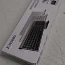 Wireless Keyboard and Mouse Ultra Slim Combo, TopMate 2.4G Silent Compact USB 2400DPI Mouse and Scissor Switch Keyboard Set with Cover, Batteries Included, for PC/ Laptop/ Windows/ Mac - Rose Gold Black