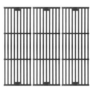 Cooking Grates 3 pcs (2 pcs 18x9.4 in and 1pc 18x6.9in) Black, Grill Parts Kit D68765