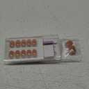 BTArtbox Press On Nails Short - Glue on Nails Square, Soft Gel Light Weight Fake Nails with Glue, Reusable Semi-Transparent Stick On Nails in 16 Sizes, Hot Cocoa