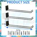 3Pcs Wall Mounted Pool Towel Rack 16.5" Pool Float Organizer Storage Hanger | Metal Pool Float Storage Hanging Rack Space Saving Foldable Pool Swimming Ring Holder for Towel Goggles Pool Accessories