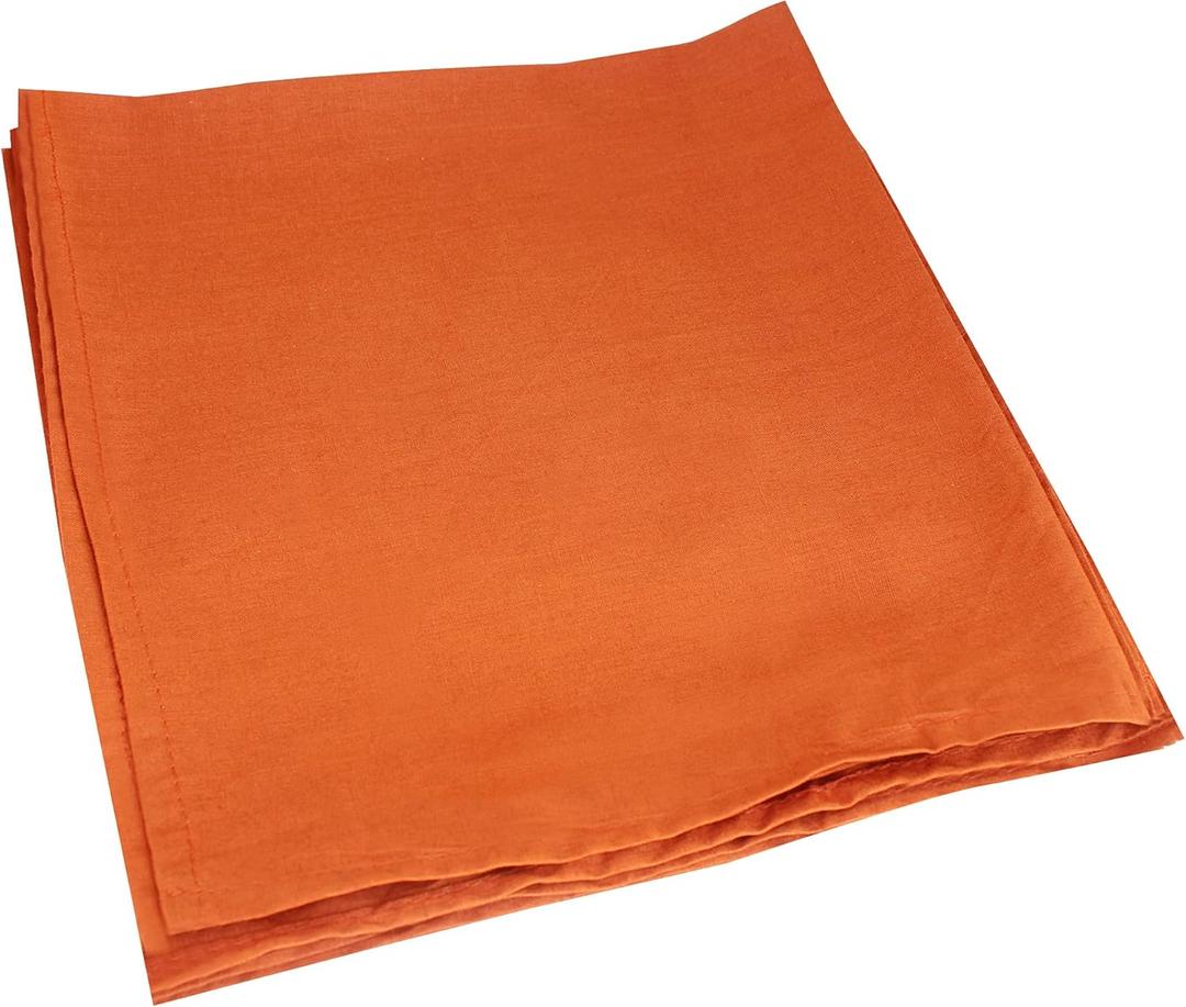 Cotton Dinner Napkins Clay - 6 Pack (18 inches x18 inches) Soft and Comfortable - Durable Hotel Quality - Ideal for Events and Regular Home Use