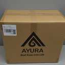 AYURA Retractable Garden Hose Reel 100 ft x 1/2 inch with Pro Metal Shaft, Heavy Duty Automatic Garden Hose Reels with Kink-Free Rewind and Lock at Any Length, Wall Mount Water Hose Reel for Outside (Green)