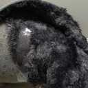 6x9 Ft Large Shag Rugs for Living Room Decor, Tie-Dyed Ultra Soft Fluffy Furry Area Rugs for Bedroom Indoor Floor, Aesthetic Carpet for Kids Home (Dark Grey)