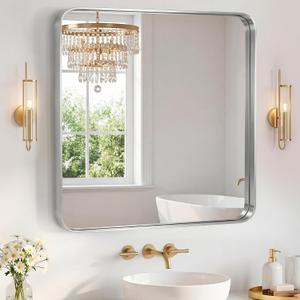 Sweetcrispy Bathroom Mirror 36x36 Inch, Vanity Mirror for Wall