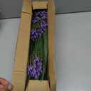 Artificial Flowers Plants for Outdoor Planters 8 Bundles Purple Flower Large Spring Summer 18.9 in Look Real Plasic Plant for Front Porch