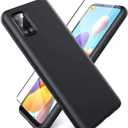 Case for TCL 60R Case with Screen Protector, Full Body Shockproof Slim Fit Frosted Protective Cover, Protection Anti-Scratch Phone Case for TCL 60R(6.8") - Black