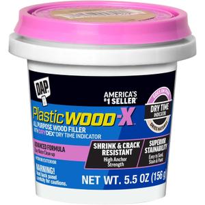 DAP Plastic Wood-X with DryDex Wood Filler, Natural, 5.5 Oz (7079800540)