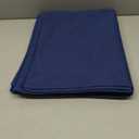 Cloth Placemats, Set of 6 Heat-Resistant Cotton Linen Blend Double Layered Machine Washable Place Mats, Wrinkle Free Thick Fabric Dining Table Mats for Indoors & Outdoors (Navy Blue, 6)