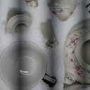 fanquare Vintage Porcelain Tea Set for Women Tea Party, Cup and Saucer Set for 6, Wedding Floral Teapot Set for Adults, Pink Rose