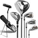 6-Piece Golf Club Set (Driver 10.5°, 24° Hybrid, 7 Iron, 9 Iron, Sand Wedge, Putter) - Men's Right-Handed