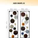 MGFDT wall art set of 2 Panels, 38*12 Modern Metal Wall Art for Dining Room, Abstract Wall Decor for Bedroom, Minimalist Wall Sculpture for Living Room Artistic Focal Point for Home Walls