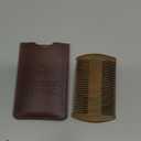 Striking Viking Sandalwood Beard Comb & Case - Pocket-Sized Grooming Tool with Fine & Coarse Teeth, Perfect for Use with Balms & Oils