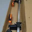 4-Pack 18 inch Bar Clamps,Long Wood Clamps Heavy Duty Force 600 Lbs Adjustable and Release Quickly,Woodworking Clamps Throat Depth 2.5 inch with Plastic Handle