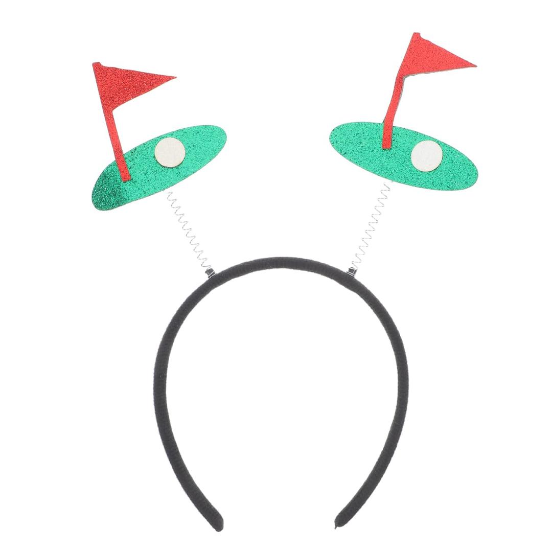 Glitter Sports Headband for Women Cute Hair Accessory for Sporting Events Versatile Party Headband Easy to Clean Eye-catching Golf Theme Decoration