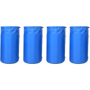 Ezek 210 Denier Compression Stuff Sacks, Drawstering Sleeping Bags Storage Organizer with Bottom Handle, Water-Resistant for Camping, Hiking, Backpacking, 4 Sizes,4 Pack, Royal Blue. (Large)