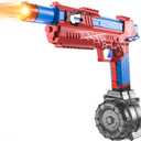 Electric Water Gun for Adults Kids, Automatic Squirt Gun with a Long Range of up to 26 Ft, LED Light Large Capacity IP7 Waterproof Fully Auto Water Gun(Red