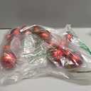 RAZ Imports - 4' Red Plastic Christmas Ball Garland