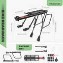 ROCKBROS Rear Bike Rack Quick Release Mountain Bike Rear Rack Aluminum Alloy Bike Cargo Rack