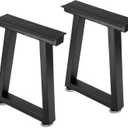 Taelakeni 16 Inch Metal Bench Legs, Heavy Duty Coffee Table Legs, Trapezoid