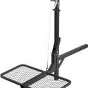 VEVOR Hitch Deer Hoist with Lifting System Platform, 300 lbs Load Capacity, Game Hoist Winch Lift with 2-inch Receiver, 360-Degree Swivel Shaft & Foldable, Hitch-Mounted Deer Hanger for Moving Game