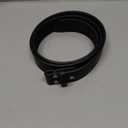 BC Belts Leather Belt Strap with Vintage Distressed Texture 1.5" Wide with Snaps and without Buckle (Large (35-36), Black)