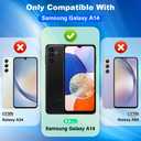 2+2 Pack Tempered Glass Screen Protector for Samsung Galaxy A14 5G 2023 with Camera Lens Protector, Ultra HD, 9H Hardness, Case Friendly