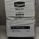 Depend Real Fit Adult Diapers, Incontinence Underwear for Men, Disposable, Maximum Absorbency, Large/Extra Large, Grey, 20 Count, Packaging May Vary