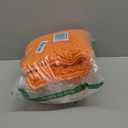 BOANKODU Bath Mat Sets 2 Piece, Soft Chenille Absorbent Non-Slip Mat, 32x20 U Shape + 20x20 Inch; Machine Washable (Orange)