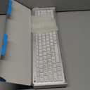 iClever Wireless Keyboard and Mouse, GK08 White Keyboard Mouse Combo, Ergonomic, Quiet, Full Size Design with Number Pad, 2.4G Connection for Mac, Windows and Computer