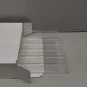 Clear Acrylic Drawer Organizer for Kitchen Utensils and Flatware, Adjustable Silverware Tray with 9 Compartments for Drawers, Office, and Bathroom Storage