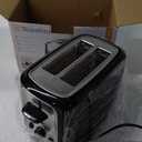 Toastmaster 2-Slice Cool Touch Toaster, Black with Stainless Accent