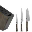 Shun Kanso 6 Piece Block Set | Includes 8" Chef, 3.5" Paring, 6" Utility, Handcrafted, AUS10A Stainless Steel Blades, Tagayasan Handle