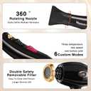 VAGARY Hair Dryer with Diffuser Concentrator, 2200W Professional Salon Ionic Blow Dryer for Frizz Free Smooth Hair, Featuring 2 Speeds and 2 Heat Settings, Cool Shot ButtonGold