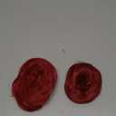 SARLA 2PCS Burgundy Messy Hair Bun Hair Pieces Wavy Curly Synthetic Updo Fake Scrunchies Ponytail Extension for Women Wine Red