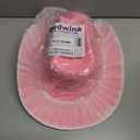 Bedwina Pink Cowgirl Hat for Women & Girls - Felt Western Cowboy Hat with White Trim & Adjustable Chin Strap - Bachelorette, Dress-Up, Rodeo, Costume Accessory, Party Favor, Themed Events (Pink)
