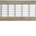 HVAC Premium 4" X 30" or 30" X 4" Heavy Duty Walkable Floor Grille - Fixed Blades Air Grille - Brown [Outer Dimensions: 5.75 X 31.75]