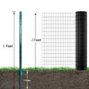 ARIFARO Fence Posts 3 Feet Sturdy Duty Metal Fence Post, Pack of 10, No Dig Garden U Post for Wire Fencing Steel Post for Yard, Outdoor Wire