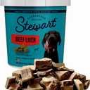 Stewart 100% Beef Liver Dog Treats, 14 oz Tub, ~315 Pieces, Freeze Dried Raw, Single Ingredient, 50% Protein Training Treats or Meal Topper, Grain Free, Gluten Free BB 11/25/2027