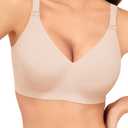 Easybunny Jelly Bras for Women No Underwire Wireless Bra Seamless Bralettes Buttery Smoothing Everyday Sports Bra-Nude,XL (XL)