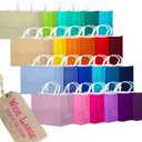 Qiqee 100Pcs Paper Gift Bags with Handles - 12.6"x4.3"x10" Wide Large Party Favor Bags 
