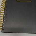 Huhuhero 5 Subject Notebook, 240 Pages Lined Spiral Journal College Ruled, 7.6" x 10.5 B5 Hardcover Journaling Notebooks for Work Note Taking, College School Supplies, Black